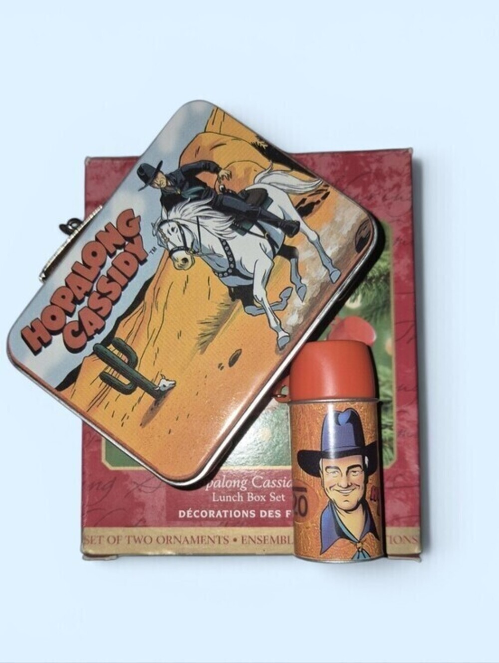 Hallmark Keepsake Hopalong Cassidy Lunch Box Set 2000